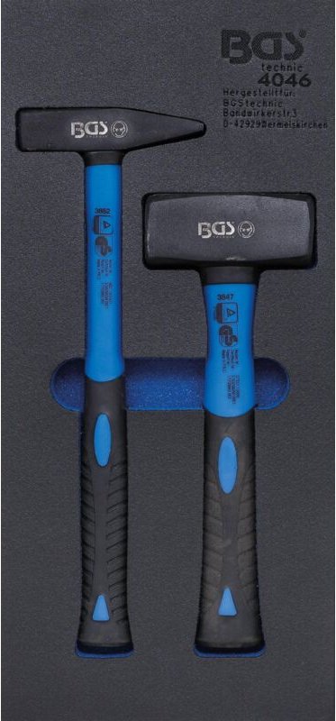 Bgs Technic - Werkstattwageneinlage 1/3: Fäustel- und Schlosserhammer-Satz 2-tlg.