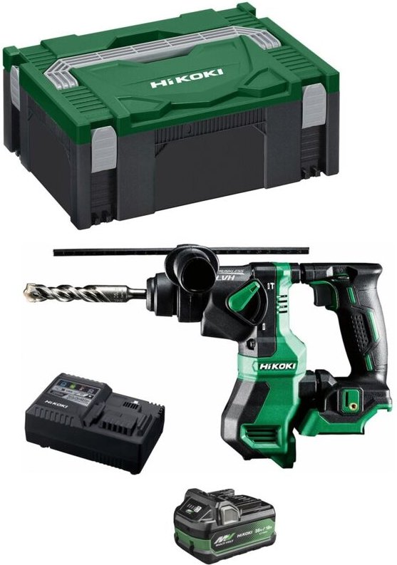 Bohrhammer HIKOKI DH18DPAA1X (1 x 2,5Ah/5,0Ah + UC18YSL3 + Koffer HSC II)