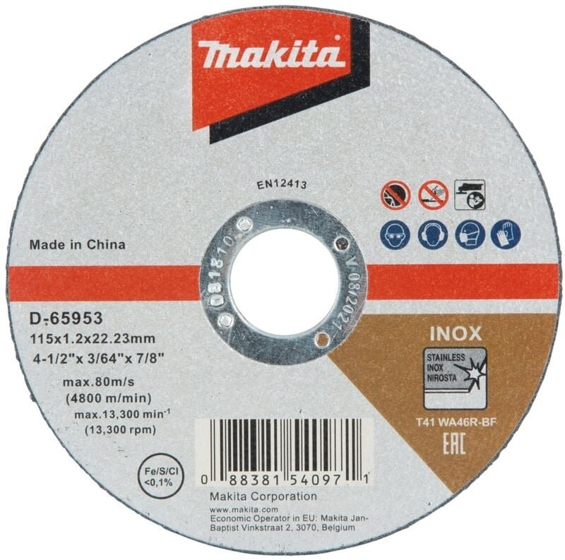 Trennscheibe 115x1,2mm inox - Makita
