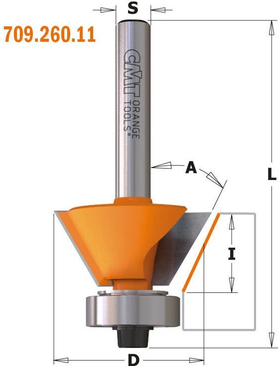 Thumbnail - 910.260.11 Anfasfraser 45 Grad Hm S=8 D=27x5.5