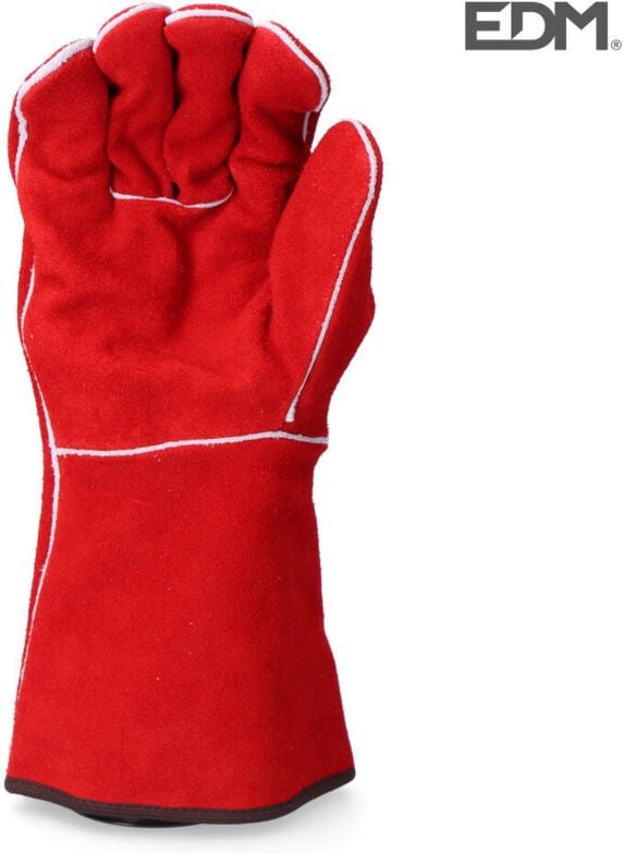 EDM - Schweißerhandschuh aus Spaltleder mit Kevlarfaden genäht Größe 10