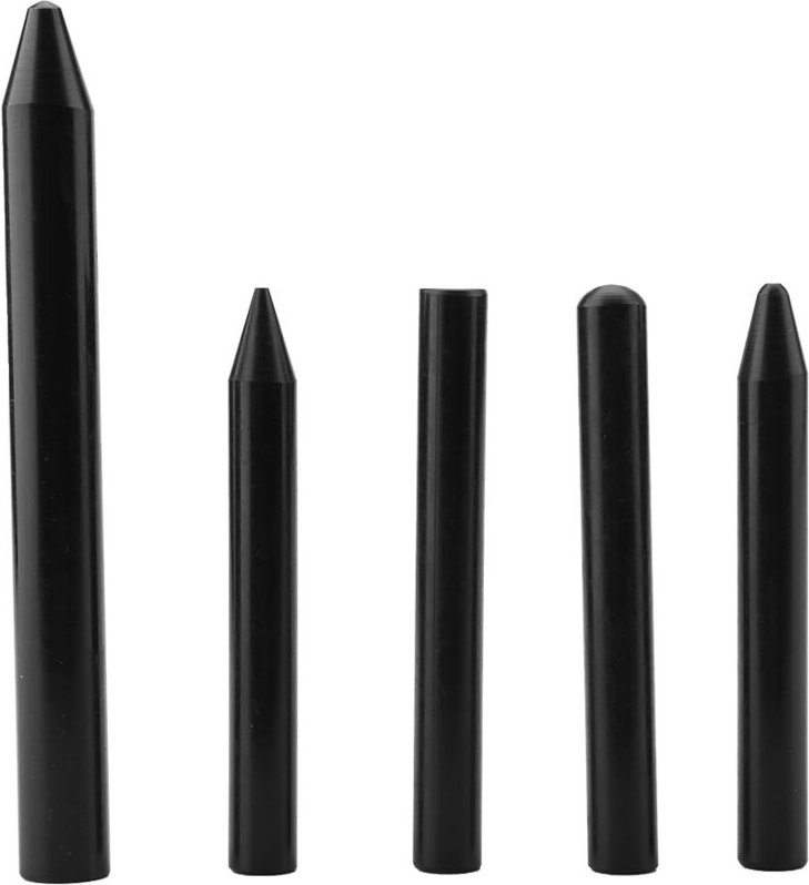 Gorgeri Set mit 5 Nylon-Dellenreparaturwerkzeugen, schwarz.
