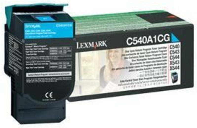 Lexmark C54x, X54x Cyan Return Programme Toner Cartridge (1K) Tonerkartusche 1 Stück(e) Original