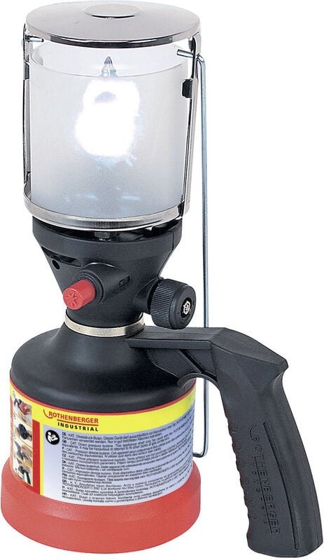 Industrial 35902 Scout Camping-Leuchte Schwarz/Silber - Rothenberger