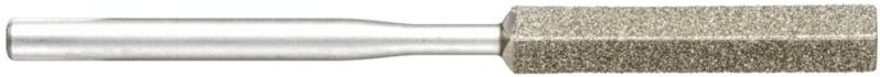 Diamantfeile für Handfeilgerät dreikant 4,5x4,5x60mm Schaft-Ø3 mm D126 (mittel) komplett - Pferd