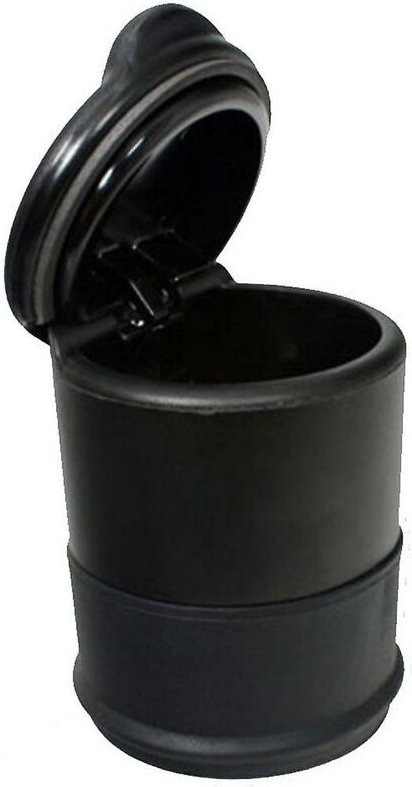 Woosien - Schwarzer Löschaschenbecher, tragbar, für Reisen, Zuhause, Auto, Auto, Halter