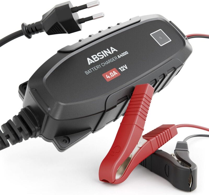 Absina - A4000 Blei Akku Ladegerät 12V 8-Stufen 4A Ladestrom