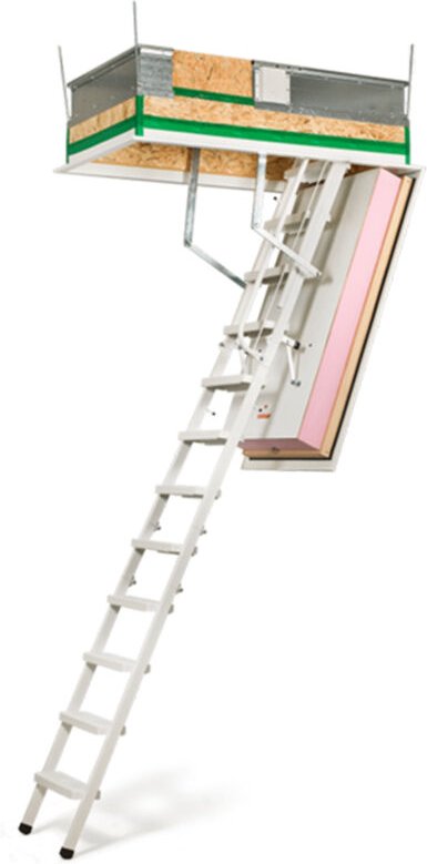 Wippro Passivhaus Dachbodentreppe Klimatec 160 Smart Brandhemmend Lukenmaß 120x60cm