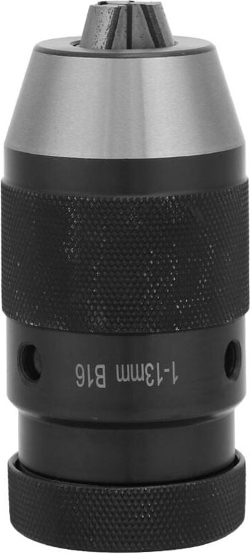 Yanmis Schnellspannbohrfutter B16, selbstspannendes Bohrfutter aus Kohlenstoffstahl für Bohrzentrum für Bohrmaschinen, T...