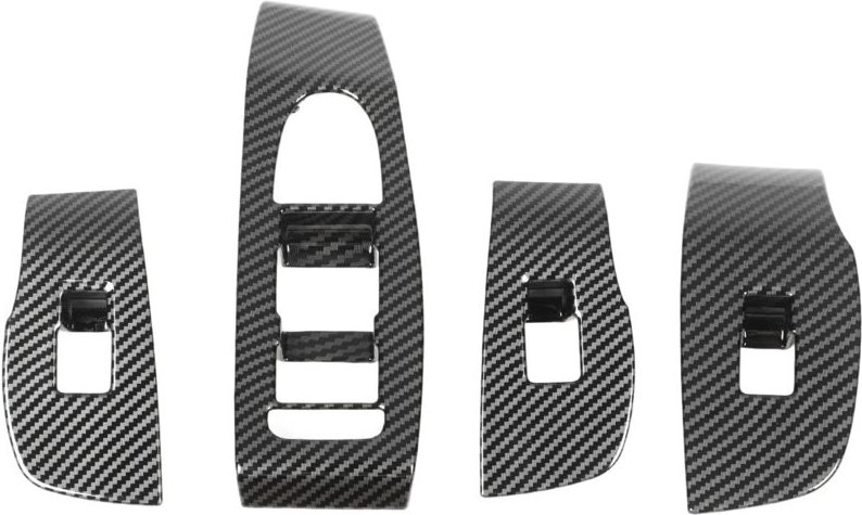 Eosnow 7PCs Tür-Fenster-Schalttafel-Abdeckung, Kohlefaser-Stil, Ersatz für Mazda 3 Schrägheck-Limousine CX-30
