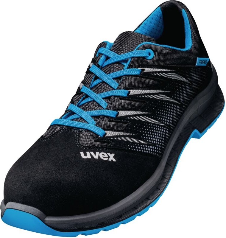 Uvex 2 Trend - Sicherheitsschuhe S2 SRC ESD - Schwarz/Blau - Gr. 52: 39
