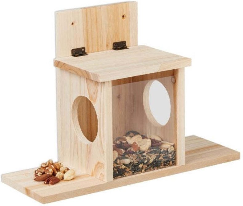 Eichhornchenfutterautomat mit 2 eingangen 88309