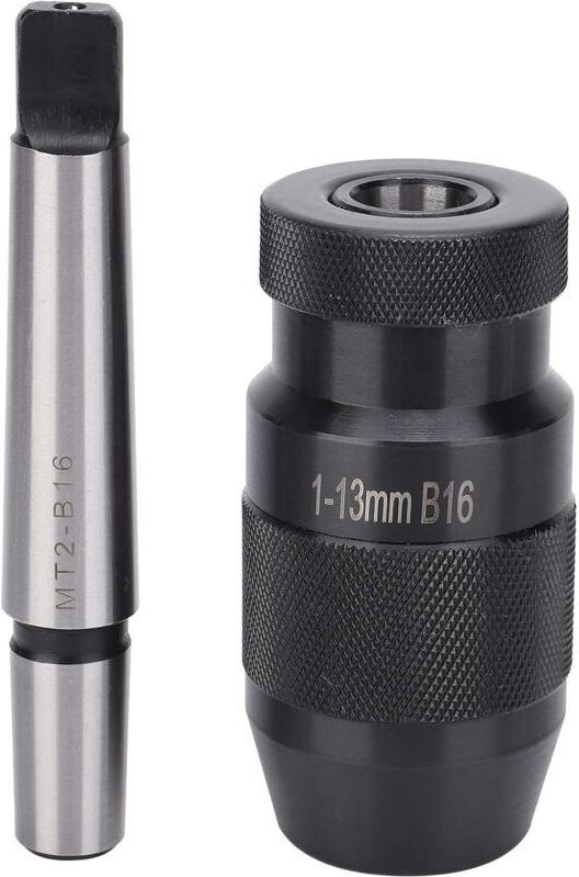 Schnellspannbohrfutter MT2-B16 mit Morsekonus für Säulenbohrmaschinen, Drehmaschinen und Drehbänke, 1–13 mm