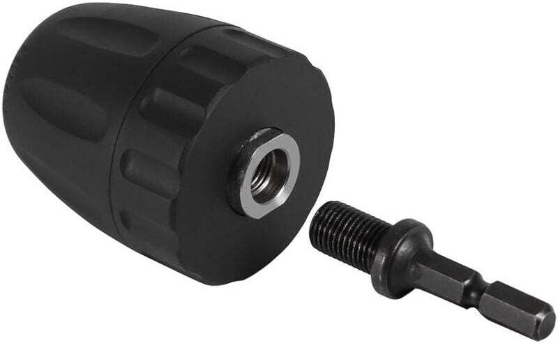 Schraubendreherfutter, Bohreradapter 3/8-24UNF 0,8-10 mm, Schnellspannbohrfutterklemme mit 1/4"-Sechskantschaftadapter
