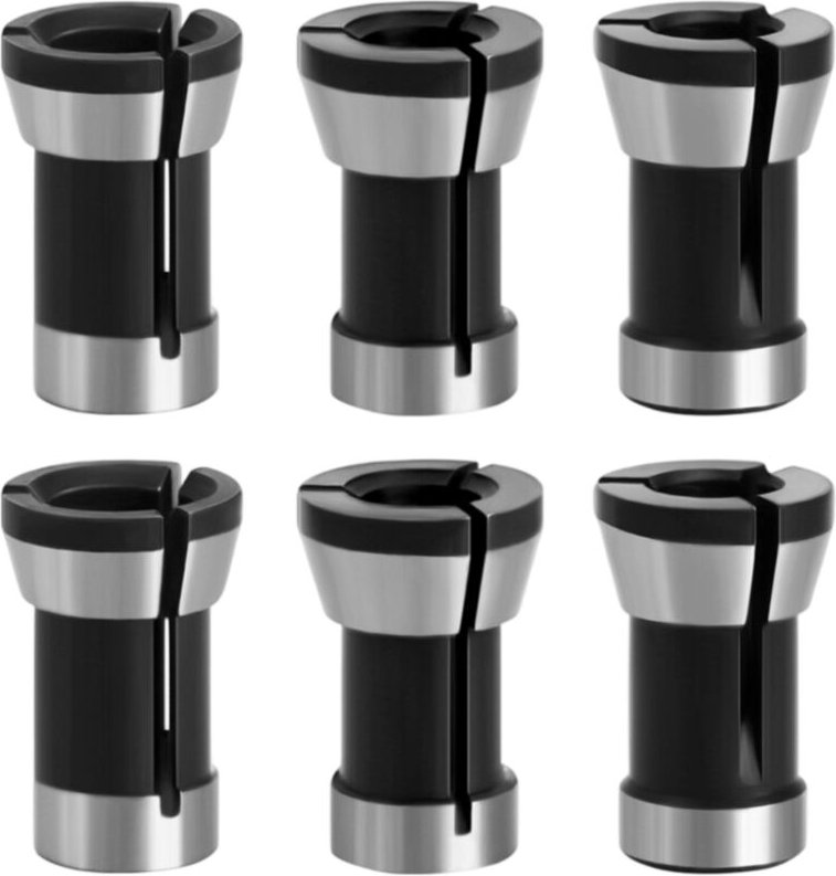 6/6,35/8 mm 6 Stück Spannfutterkopf HSS Spannzange Fräserkopf Adapterkonverter für Bohrmaschinen Gravurmaschine für Hobe...