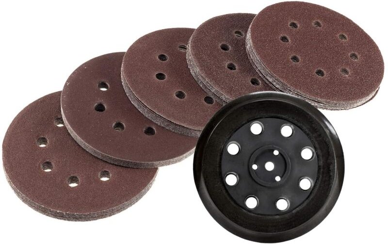 Klett Schleifscheiben Sortiment 50 Blatt + Schleifpapierteller für Bosch Skil pex
