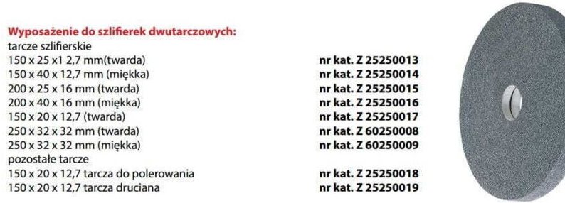 Tarcza szlifierska 200x40x16 miękka