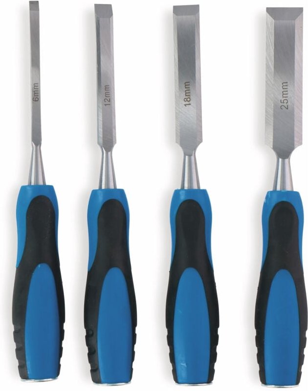 KINZO Stechbeitel-Set 4-teilig, 6/12/18/25 mm