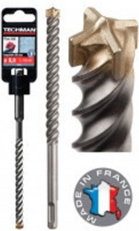 Meißel Beton SDS - 4 Stück Durchmesser 6 mm Länge 110 / 50 mm