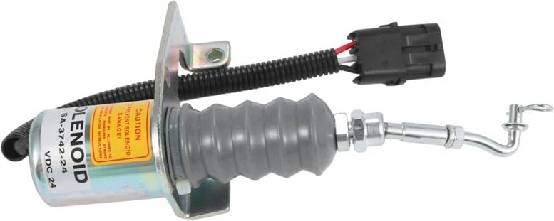 Tlily - 1 Satz 24-V-Flammendurchschlag-Magnetventil, Dieselmotor-Stoppmagnet 1751ES SA-3742-24 für technische Fahrzeuge