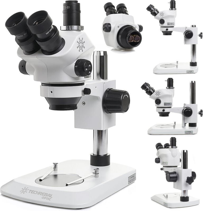 Trinokulares stereoskopisches Mikroskop Techrebal 10XT