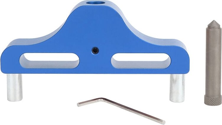 Asixxsix Aluminiumlegierung Zentrierwerkzeug, Multifunktionales Markierungswerkzeug für die Holzbearbeitung, Blau/Rot 95...