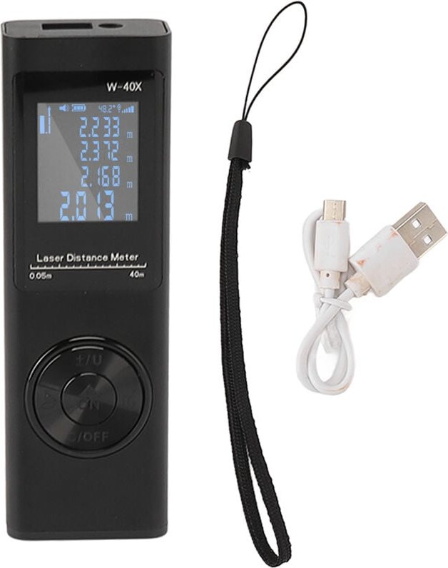 Lasermessung, Mini-Lasermessgerät mit wiederaufladbarem elektronischem Nivelliergerät und Laser-Entfernungsmesser für Fl...