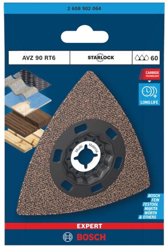 Bosch EXPERT Schleifplatte AVZ 90 RT6, 90 mm