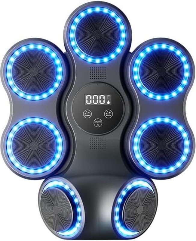 Musikbox-LED-Boxmaschine mit Bluetooth und Boxhandschuhen, 9 Geschwindigkeiten und Trainingsmodi