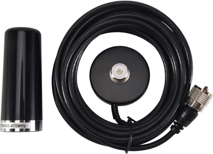 Thumbnail - Oppxun Mini-Dualband-VHF-UHF-N2RS-Antenne mit magnetischer Halterung, 5 m RG316-Kabel für Mobilfunkgeräte im Auto