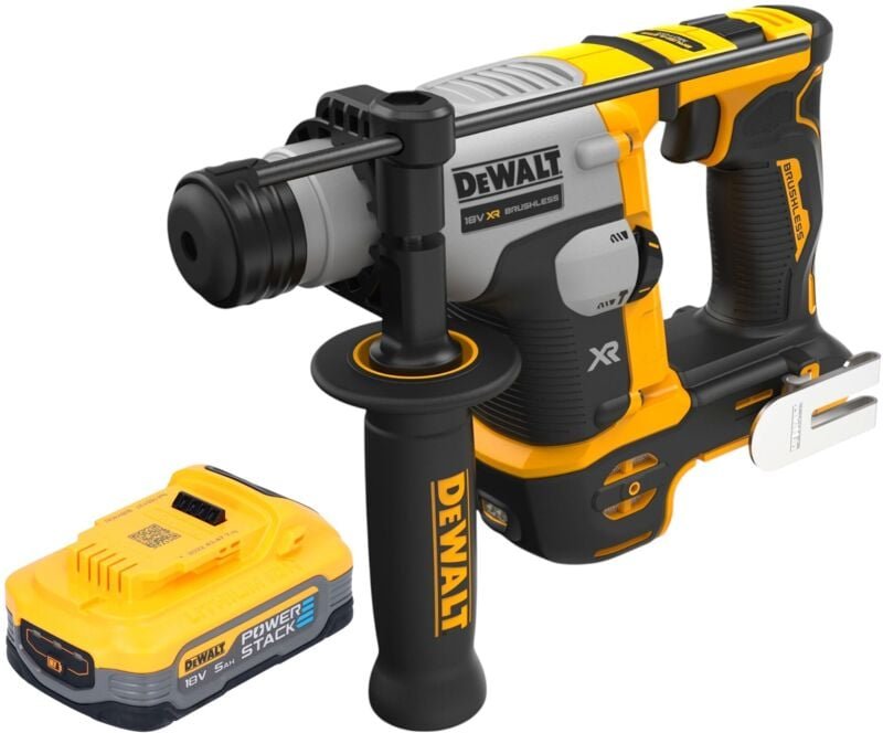 DeWalt DCH 172 N Akku Bohrhammer 18 V 1,4 J SDS plus Brushless + 1x Powerstack Akku 5,0 Ah - ohne Ladegerät