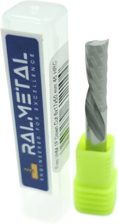 VHM-Holzfräser 1P Abwärtsschnitt 6 x 17 x 50 mm