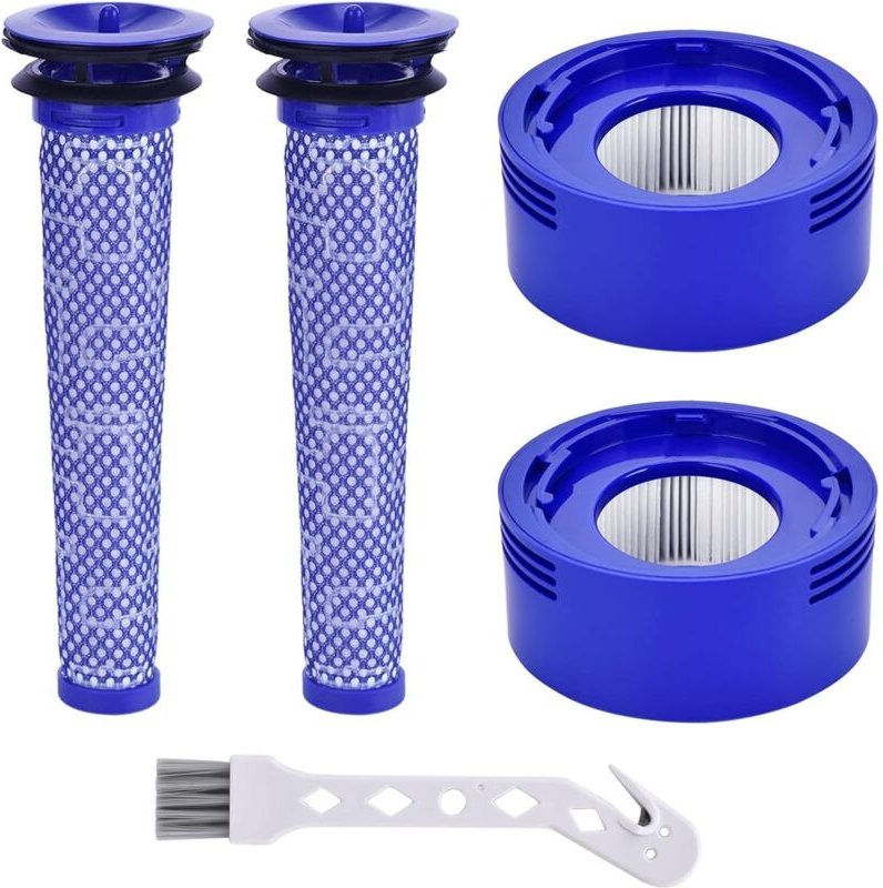 2 Stück V8 Filter hepa Nachmotorfilter & Vorfilter für Dyson V8 V7 Animal Absolute Akku Staubsauger Motorhead Ersatzteil...