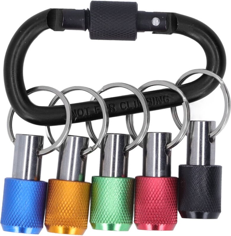 1/4-Zoll-Sechskantschaft-Bithalter, Schraubendreher, Schnellwechsel-Verlängerungsstange mit 5 farbigen Stecknüssen - Eos...