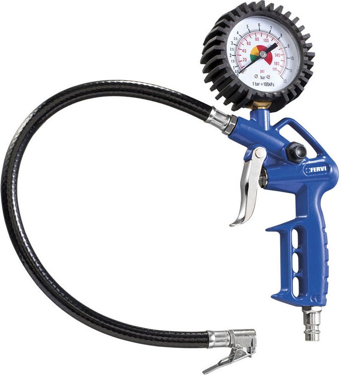 Reifendruckpistole druckluftpistole reinfenfüller manometer Fervi W021PG
