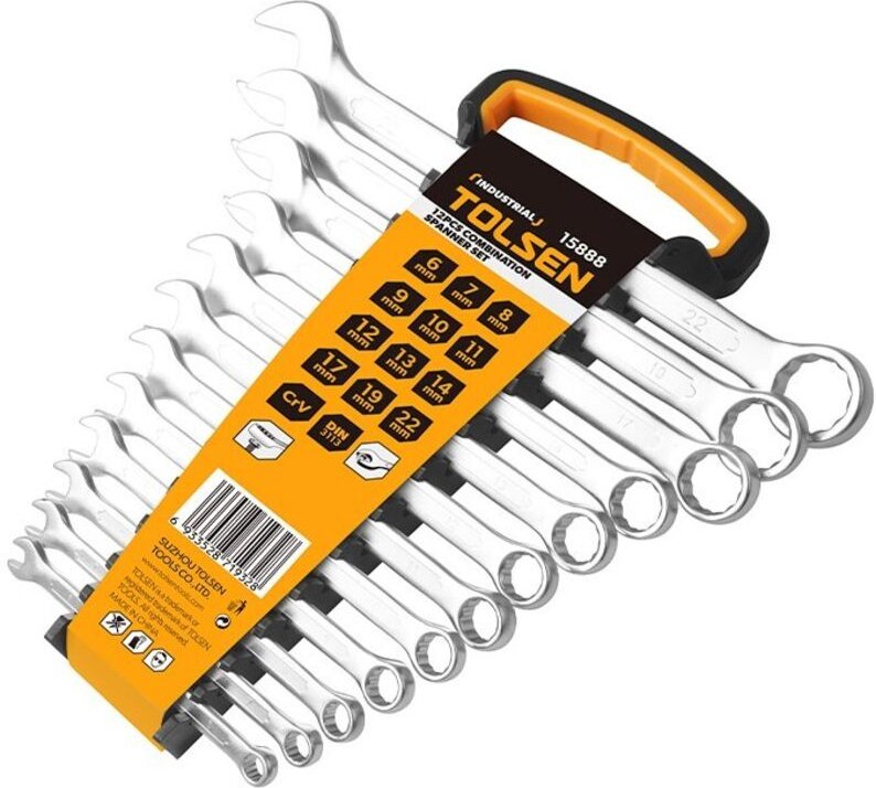 Satz 12-Tlg. Kombischlussel Ex 15075 Tolsen