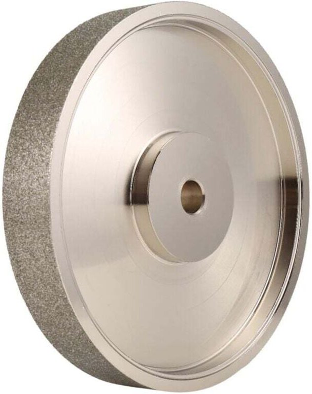 CBN-Schleifscheibe, 6 Zoll Durchmesser x 1 Zoll Breite, mit 1/2 Zoll Aufnahme, diamantbeschichtet zum Schärfen von HSS, ...