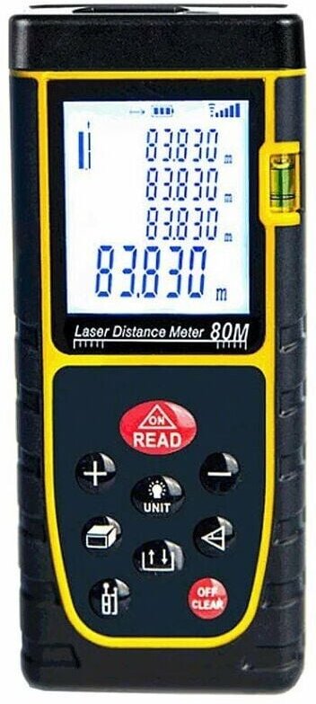 40 m Laser-Entfernungsmesser, tragbares hochpräzises Laser-Entfernungsmessgerät, Infrarot-Messgerät für die Raummessung,...