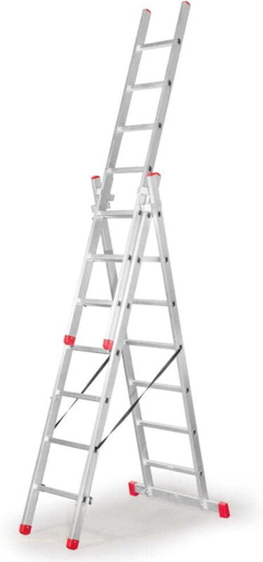 Dreielement-Leiter 3x9 Sprossen Ak280.3 - Dr Ak280.3