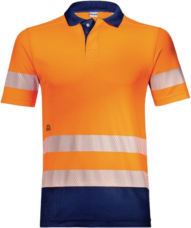 Uvex Suxxeed Construction Herren-Arbeitsshirt - Orange Männer-Poloshirt: XL