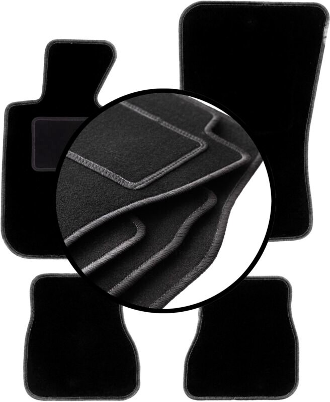 Komplettsatz Veloursmatten für: BMW 3 E30 Cabrio (1986-1993)