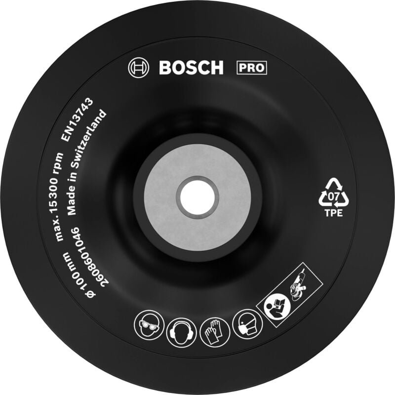 Pro Stützteller weich, 125 mm, M10 - Bosch