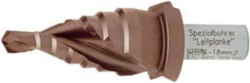 Stufenbohrer für Leitplanken hss TiCN 6-18mm Exact