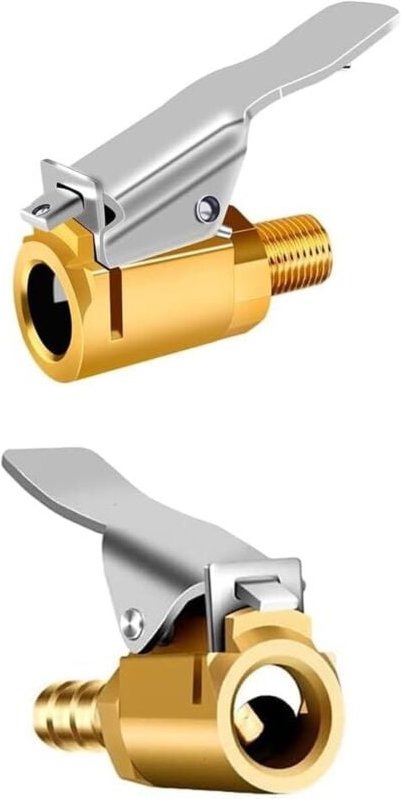 2 Stück Luftfutter mit Clip-Adapter für Reifenfüller, Pumpenanschluss