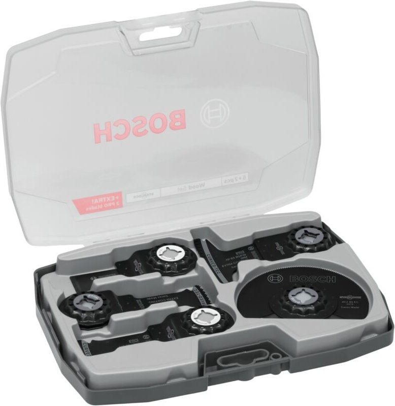 Bosch Professional Multifunktionswerkzeug Zubehör Holz Set 7-tlg. ( 2608669097 ) Starlock + Koffer