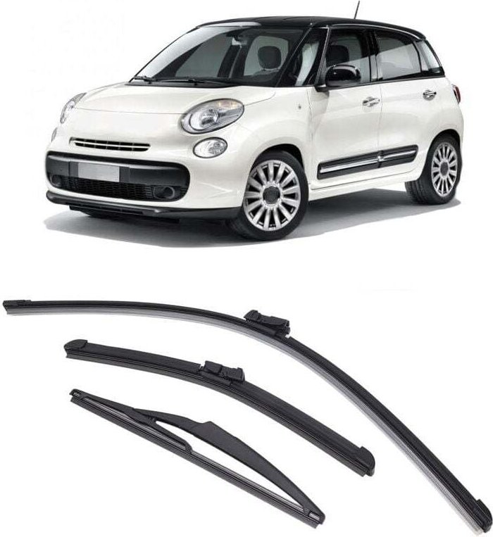 JOPHEK Scheibenwischerarm-Baugruppe, kompatibel mit Fiat 500, 500C und 500L (Baujahre 2009–2023)