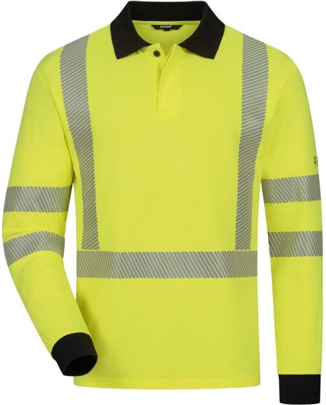 Feldtmann Elysee Multinorm Poloshirt Helbert 23408 Gr. M leuchtgelb/marine