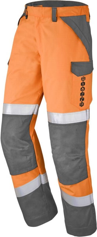 Hosen Escorial Orange Neon/grau Anthrazit 2xl - Fr(56-58)