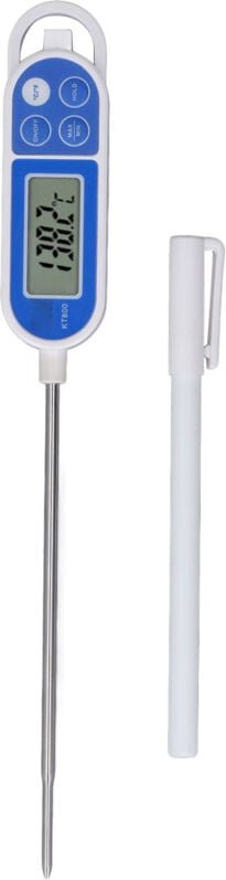 Digitales Thermometer mit langer Sonde, wasserdicht, hintergrundbeleuchtet, schnelle Temperaturanzeige für die Zubereitu...