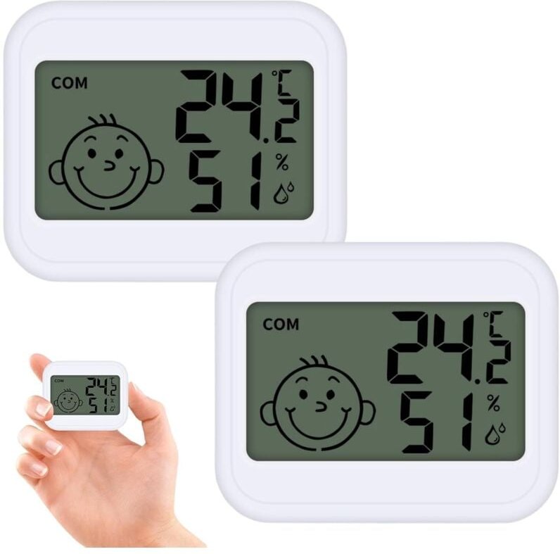 Stück digitales Hygrometer für den Innenbereich, Mini-Hygrometer, digitales Mini-LCD-Thermometer, Hygrometer